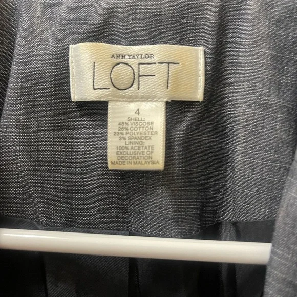 Ann Taylor LOFT Women's Dark Gray Blazer and pants set. - Picture 2 of 6